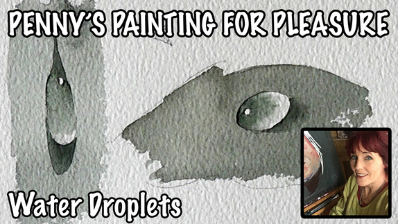 Painting Waterdroplets in Watercolour