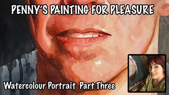 Watercolour Portrait Demonstration - David Bowie - Part Three