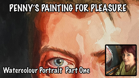 Watercolour Portrait Demonstration - David Bowie - Part One